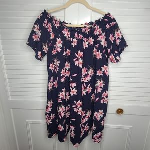 Floral Off Shoulder Dress